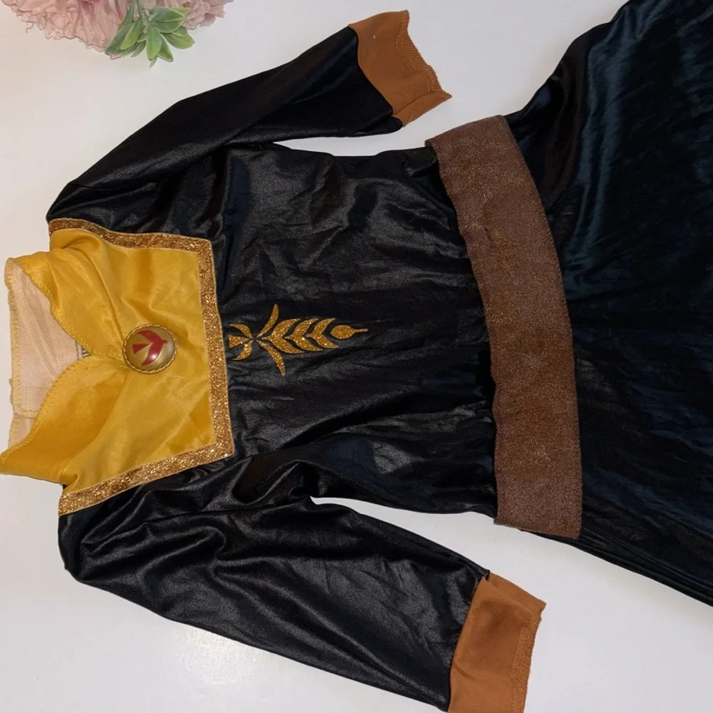 Disney Frozen 2 Anna Travel Dress Costume with Boots NEW WITHOUT TAGS